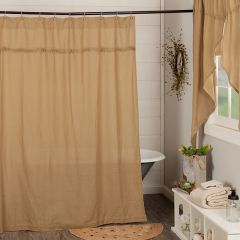 Burlap Shower Curtain