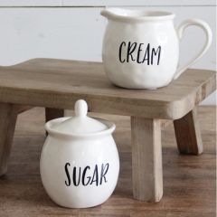 Ceramic Cream And Sugar Set