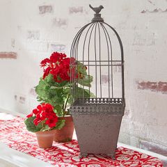 Birdcage Cloche Planter
