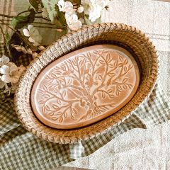 Birds In A Tree 2 Piece Oval Bread Warmer