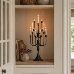Black Iron Candelabra