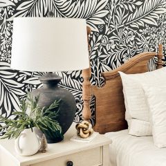 Black Tuxedo Table Lamp