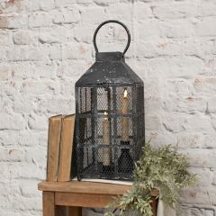 Black Windowpane Cage Lantern