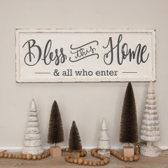 Bless This Home Metal Wall Sign