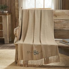 Blessed and Bountiful Fringed Throw