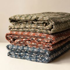 Blossom Floral Block Print Quilt