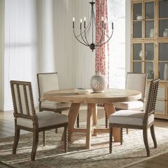 Bobbin Frame Upholstered Dining Chair