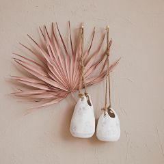 Boho Coast Rope Hanging Stoneware Planter