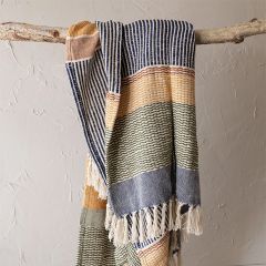 Boho Fringed Throw Blanket