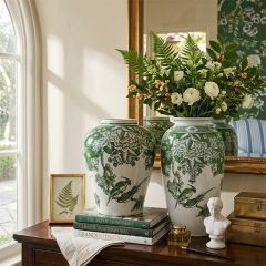Botanical Garden Chinoiserie Vase