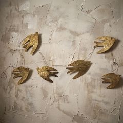 Brass Plated Antiqued Bird Garland