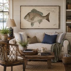 Bream Fish Study Canvas Print Wall Art
