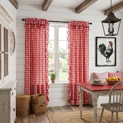 Bright Buffalo Check Panel Curtain Set of 2