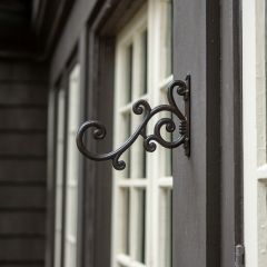 Brown Metal Scroll Wall Hook