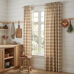 Buffalo Check Lined Panel Curtain Set of 2