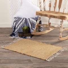 Burlap Chindi Accent Rug 20x30