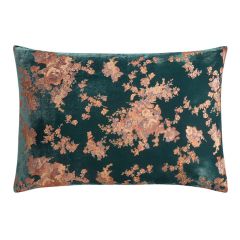 Burnout Floral Faux Silk Velvet Dutch Euro Pillow