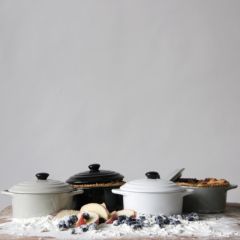 Stoneware Mini Baker With Lid Set of 4