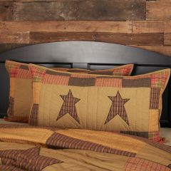 Rustic Cabin Star Sham Set of 2 King