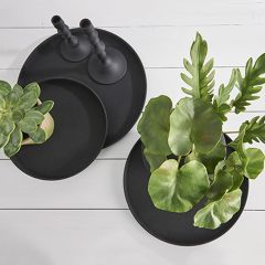 Matte Metal Decor Trays Set of 3