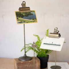 Tabletop Pedestal Clip Holder Set of 3