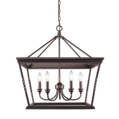 Etruscan Bronze 5 Light Chandelier