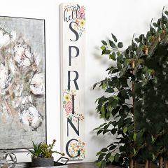 Hello Spring Vertical Wall Decor