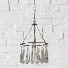 Hanging Pendant Light With Crystals