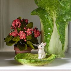 Cabbage Bunny Ceramic Platter