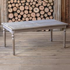 Cane Top Farmhouse Coffee Table