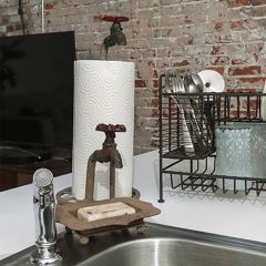 Cast Iron Faucet Paper Towel Holder