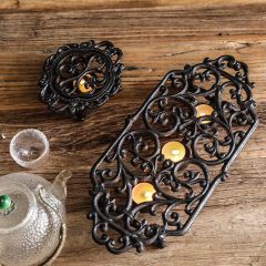 Cast Iron Footed Teapot Warmer
