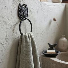 Cast Iron Horseshoe Towel Holder
