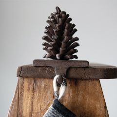 Cast Iron Pinecone Stocking Hook