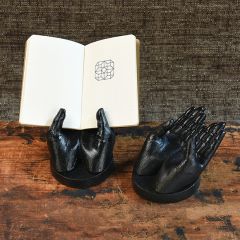 Cast Iron Two Hands Sculpture