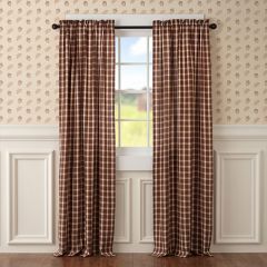 Casual Classics Plaid Curtain Panel Set of 2