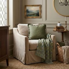 Casual Farmhouse Stonewashed Moss Accent Pillow
