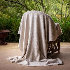 Casual Nubby Fringed Throw Blanket