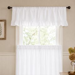 Casual Sophistication Ruffled Window Valance