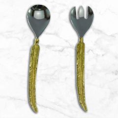 Whimsical Handle Salad Servers Set of 2