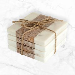 Two Tone Marble Coasters Set of 4
