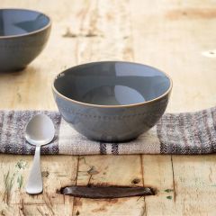 Ceramic French Blue Soup Bowl 