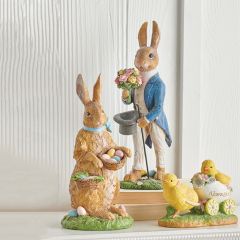 Charming Rabbit Standing Figurine 12.5 inch