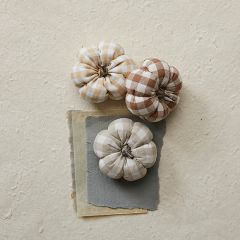 Check Fabric Pumpkin