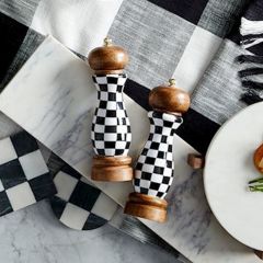 Checkered Salt and Pepper Shaker Set