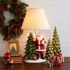 Checking It Twice Santa Lamp