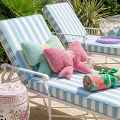 Chenille Bow Shaped Accent Pillow