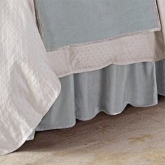 Chic Elegance Gathered Velvet Bed Skirt