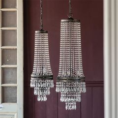 Chic Elegance Hanging Crystals Chandelier