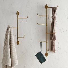 Chic Elegance Wall Mounted Hook Rack 3 Hook
